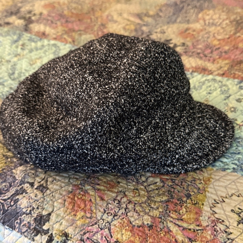 Black and White Tweed Hat/Cap